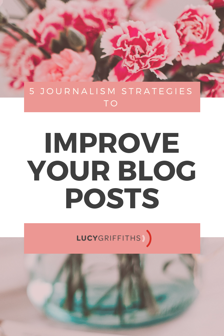 Blog post writing tips - Journalism Strategies to improve your blog posts. (v11)