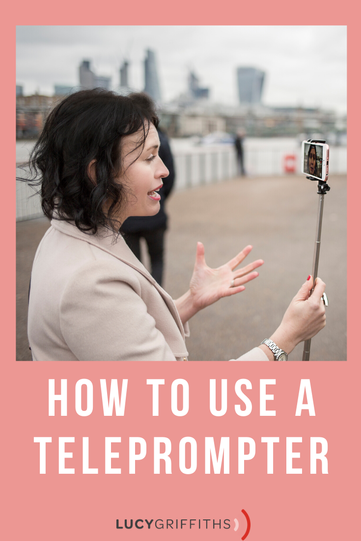 use a teleprompter