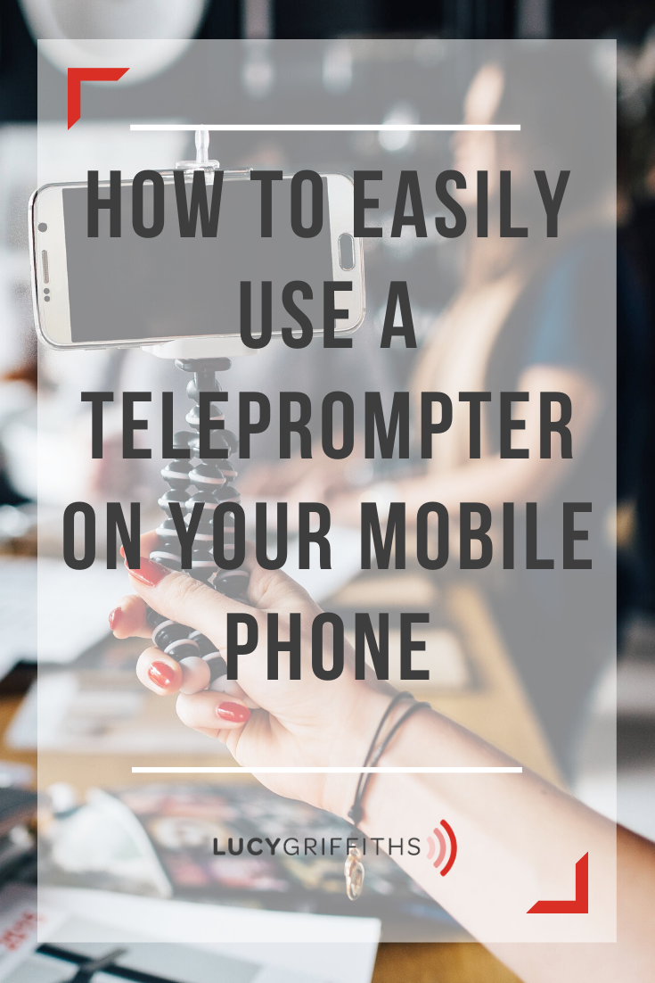 use a teleprompter