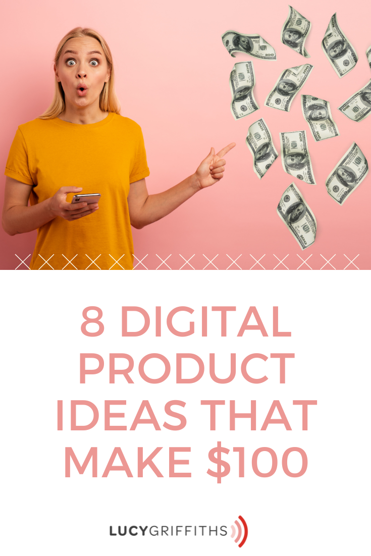 8 Digital Product Ideas that make $100 a day so you DON'T trade time for Money